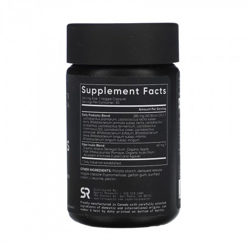 Daily Probiotics with Prebiotics 60 Billion CFU - 30 veggie capsules 2023-10-6179 Sport Research Daily Probiotics with Prebiotics 60 Billion CFU - 30 veggie capsules 2023-10-6179 Sport Research