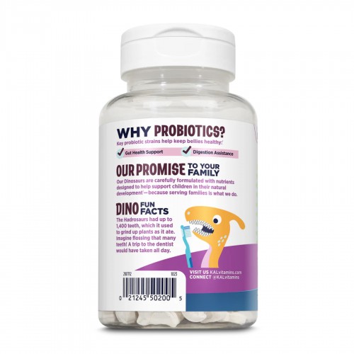 Dino-Dophilus™ Kids Probiotic - 60 chewables Black Cherry 2023-10-4416 KAL Dino-Dophilus™ Kids Probiotic - 60 chewables Black Cherry 2023-10-4416 KAL