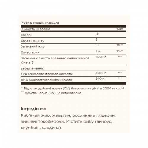 Double Strength Omega-3 700mg - 60 softgels 2023-10-3691 Solgar Double Strength Omega-3 700mg - 60 softgels 2023-10-3691 Solgar