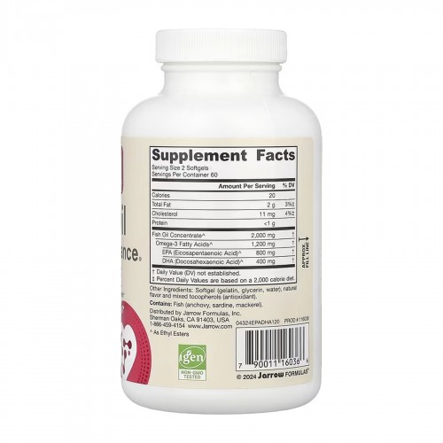 EPA-DHA Balance® 600 mg - 120 caps 2023-10-6202 Jarrow Formulas EPA-DHA Balance® 600 mg - 120 caps 2023-10-6202 Jarrow Formulas