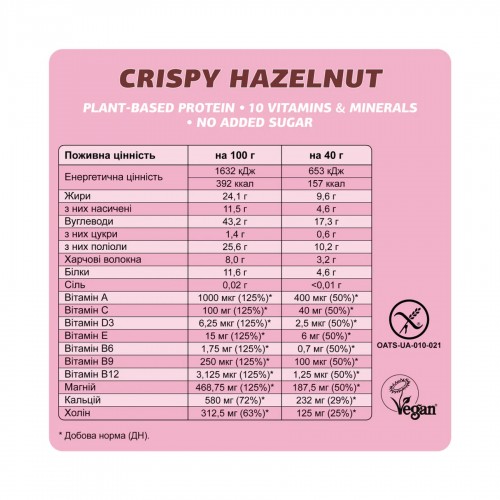 FIZI Fizi Mood Booster - 12x40g Crispy Hazelnut 2023-10-3907 FIZI Fizi Mood Booster - 12x40g Crispy Hazelnut 2023-10-3907