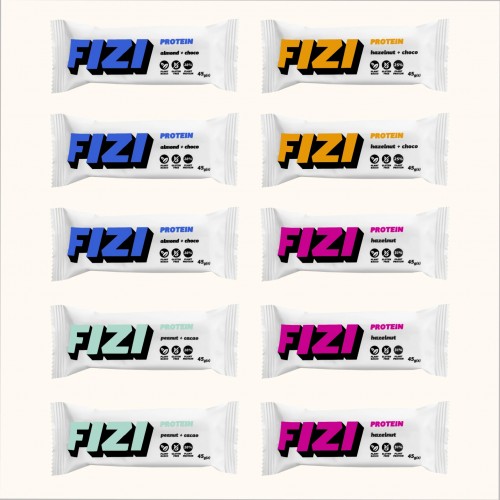 FIZI FIZI Protein Box - 10x45g 2022-10-0935 FIZI FIZI Protein Box - 10x45g 2022-10-0935