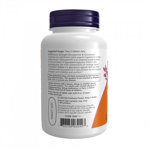Glucosamine & Chondroitin Extra Strength - 60 tabs 2023-10-3281 Now Foods Glucosamine & Chondroitin Extra Strength - 60 tabs 2023-10-3281 Now Foods