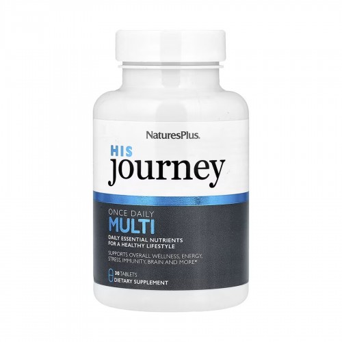 His Journey Once Daily Multi - 30 tabs 2023-10-5538 Nature's Plus His Journey Once Daily Multi - 30 tabs 2023-10-5538 Nature's Plus