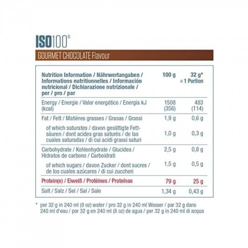 Iso 100 Hydrolyzed - 2263g Gourmet Chocolate 2023-10-2964 Dymatize Iso 100 Hydrolyzed - 2263g Gourmet Chocolate 2023-10-2964 Dymatize