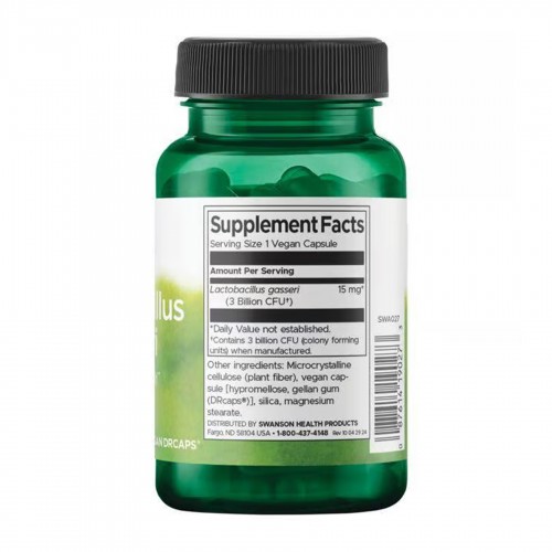 Lactobacillus Gasseri 3 Billion Cfu - 60 vcaps 2023-10-5870 Swanson Lactobacillus Gasseri 3 Billion Cfu - 60 vcaps 2023-10-5870 Swanson