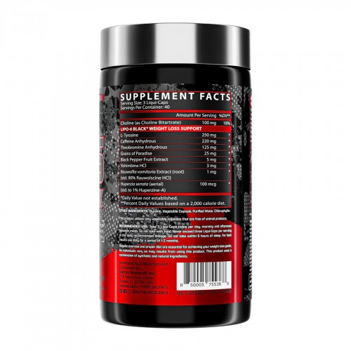 Lipo-6 Black Maximum Potency - 120 caps 2022-10-2408 Nutrex Lipo-6 Black Maximum Potency - 120 caps 2022-10-2408 Nutrex