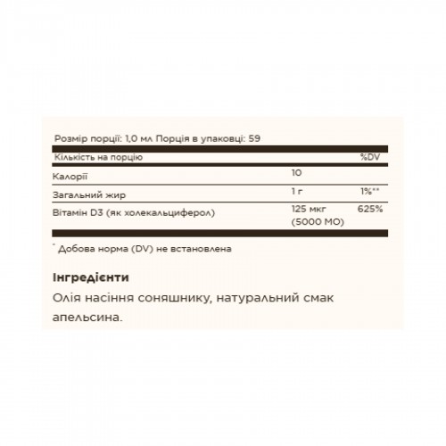 Solgar Liquid Vitamin D3 (Cholecalciferol) 125 mcg (5,000 IU) - 59ml Natural Orange 2023-10-4148 Solgar Liquid Vitamin D3 (Cholecalciferol) 125 mcg (5,000 IU) - 59ml Natural Orange 2023-10-4148