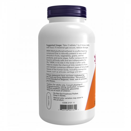 M.S.M 1500mg - 200 tabs 2022-10-1702 Now Foods M.S.M 1500mg - 200 tabs 2022-10-1702 Now Foods