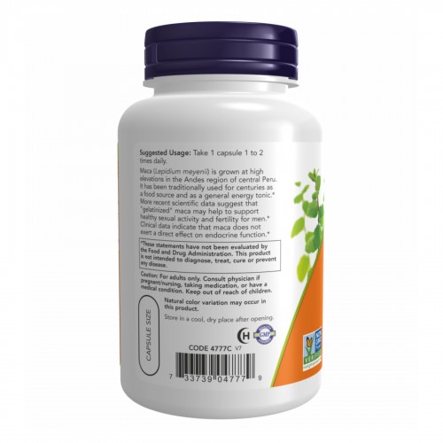 Maca 750mg - 90 vcaps 2022-10-1413 Now Foods Maca 750mg - 90 vcaps 2022-10-1413 Now Foods