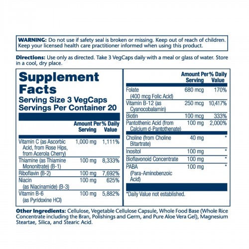 Solaray Mega Vitamin B-Stress - 60 vcaps 2022-10-1785 Solaray Mega Vitamin B-Stress - 60 vcaps 2022-10-1785
