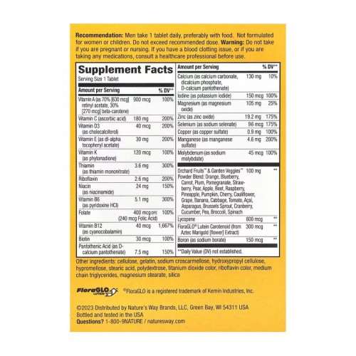 Men's 50+ Complete Multivitamin - 50 tabs 2022-10-1714 Nature's Way Men's 50+ Complete Multivitamin - 50 tabs 2022-10-1714 Nature's Way