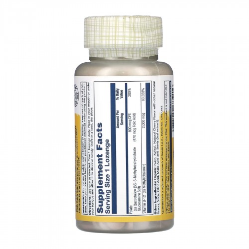 Solaray Methyl B-12 & Methyl Folate - 60 caps 2023-10-3438 Solaray Methyl B-12 & Methyl Folate - 60 caps 2023-10-3438