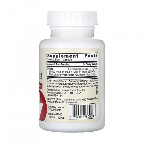 Methyl Folate 1000 mcg - 100 vcaps 2023-10-5594 Jarrow Formulas Methyl Folate 1000 mcg - 100 vcaps 2023-10-5594 Jarrow Formulas