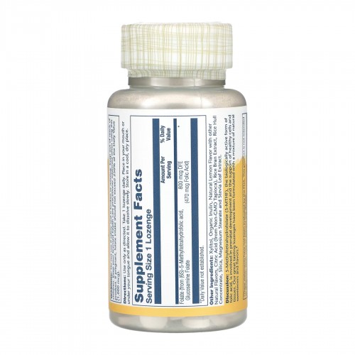 Methyl Folate 800mcg - 60 lozenges 2023-10-3436 Solaray Methyl Folate 800mcg - 60 lozenges 2023-10-3436 Solaray