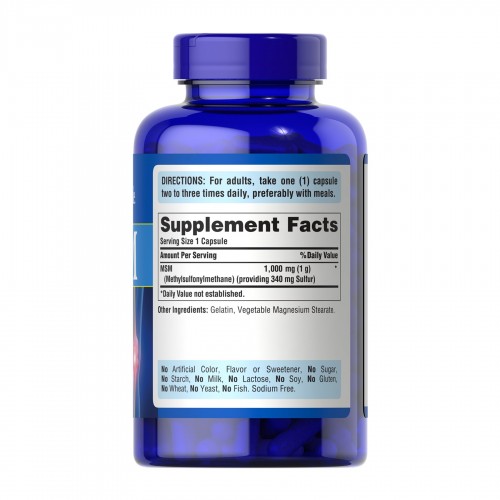 MSM 1000 mg - 120 caps 2023-10-6440 Puritans Pride MSM 1000 mg - 120 caps 2023-10-6440 Puritans Pride