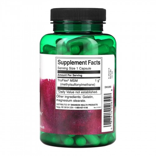 MSM 1000mg - 120 caps 2023-10-4062 Swanson MSM 1000mg - 120 caps 2023-10-4062 Swanson