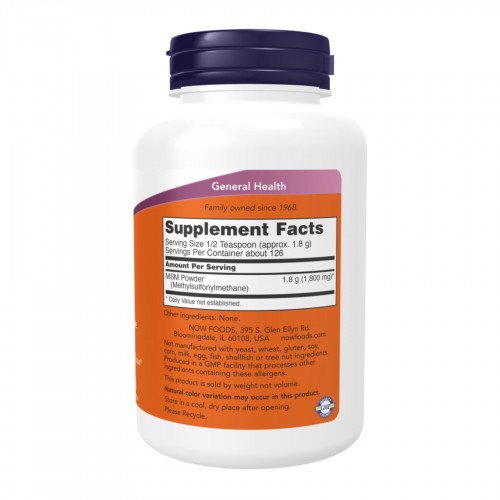 MSM Powder - 454g 2023-10-3795 Now Foods MSM Powder - 454g 2023-10-3795 Now Foods