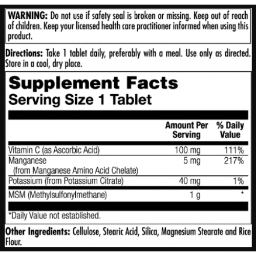 MSM 1000mg - 80 tabs 2022-10-1012 KAL MSM 1000mg - 80 tabs 2022-10-1012 KAL