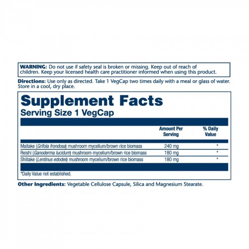 Mushroom Immune Complex 600mg - 100 vcaps 2023-10-2127 Solaray Mushroom Immune Complex 600mg - 100 vcaps 2023-10-2127 Solaray