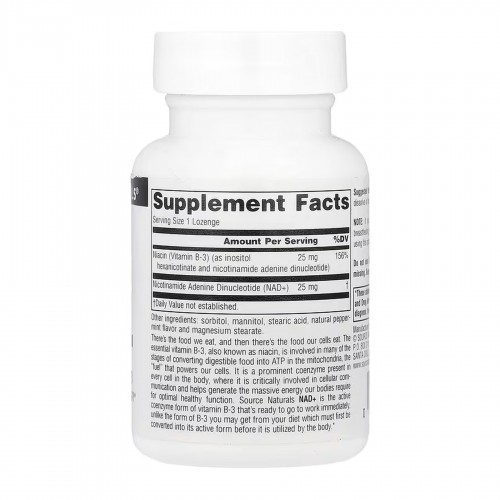 NAD+ Coenzymated™ B-3 - 30 Lozenges 2023-10-5886 Source Naturals NAD+ Coenzymated™ B-3 - 30 Lozenges 2023-10-5886 Source Naturals
