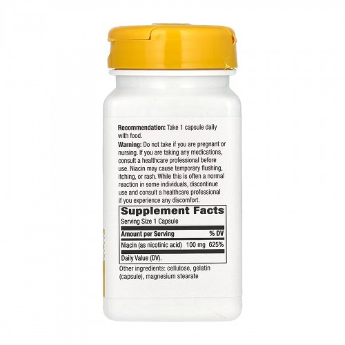 Niacin 100 mg - 100 caps 2023-10-6392 Nature's Way Niacin 100 mg - 100 caps 2023-10-6392 Nature's Way