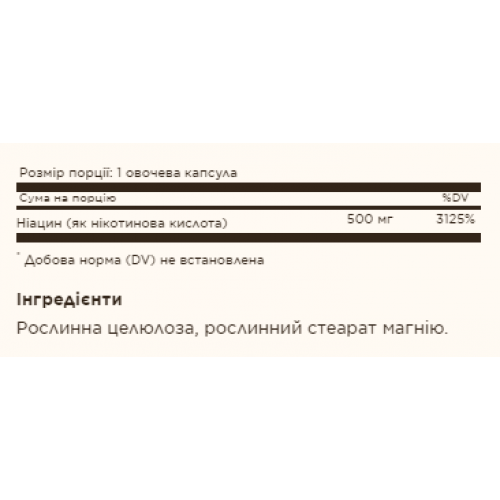 Niacin (Vitamin B3) 500mg - 100 vcaps 2022-10-1535 Solgar Niacin (Vitamin B3) 500mg - 100 vcaps 2022-10-1535 Solgar