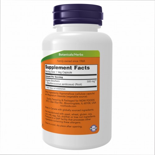 Eleuthero 500mg - 250 vcaps 2022-10-0704 Now Foods Eleuthero 500mg - 250 vcaps 2022-10-0704 Now Foods