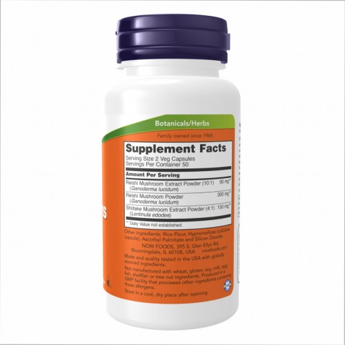 Rei-Shi Mushrooms 270 mg - 100 vcaps 2022-10-2319 Now Foods Rei-Shi Mushrooms 270 mg - 100 vcaps 2022-10-2319 Now Foods
