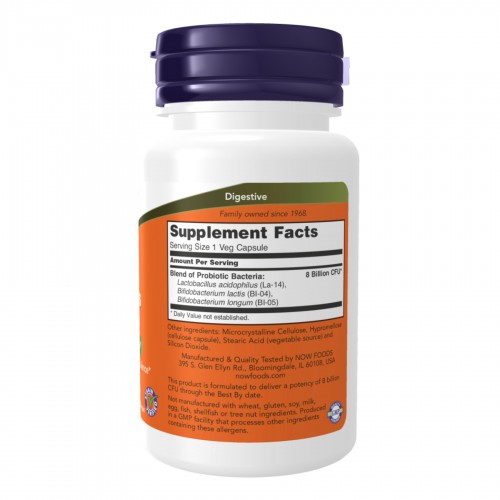 8 Billion Acidophilus & Bifidus - 60 vcaps 2022-10-2604 Now Foods 8 Billion Acidophilus & Bifidus - 60 vcaps 2022-10-2604 Now Foods