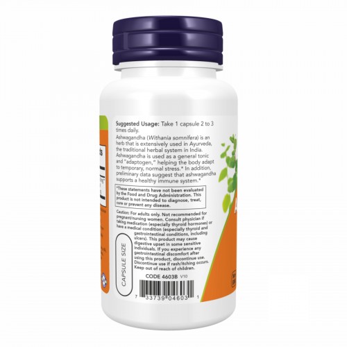 Ashwagandha 450 mg - 180 vcaps 2022-10-0113 Now Foods Ashwagandha 450 mg - 180 vcaps 2022-10-0113 Now Foods