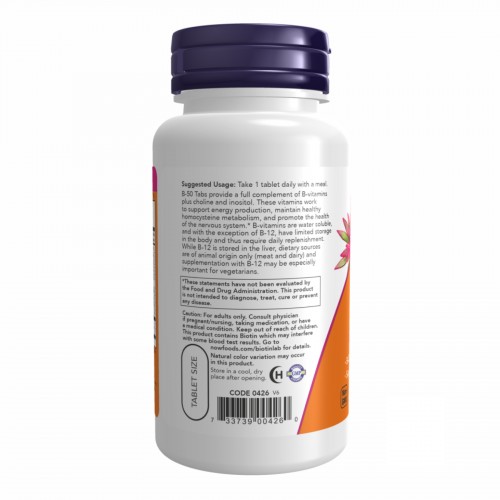 B-50 - 100 tabs 2022-09-1195 Now Foods B-50 - 100 tabs 2022-09-1195 Now Foods