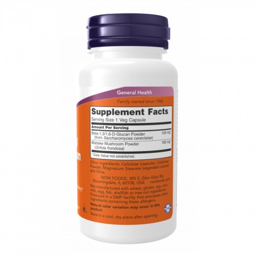 Beta-1,3/1,6-D-Glucan 100mg - 90 vcaps 2022-10-0695 Now Foods Beta-1,3/1,6-D-Glucan 100mg - 90 vcaps 2022-10-0695 Now Foods