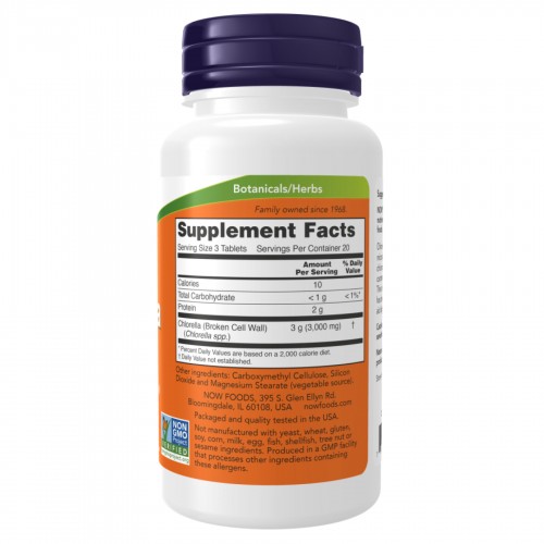 Chlorella 1000 mg - 60 Tabs 100-66-0079113-20 Now Foods Chlorella 1000 mg - 60 Tabs 100-66-0079113-20 Now Foods