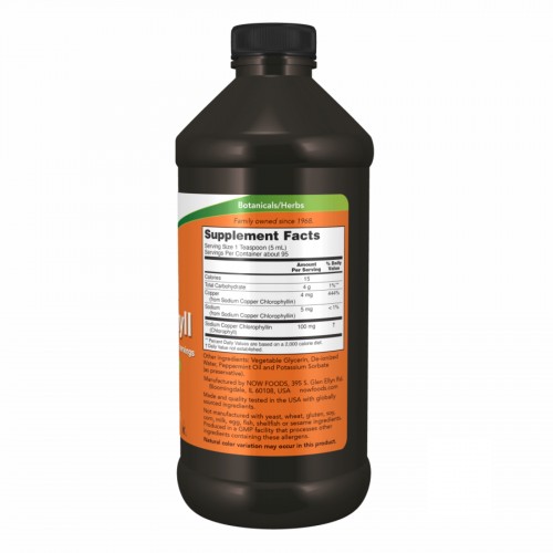 Chlorophyll Liquid Mint - 16 oz 2022-10-0079 Now Foods Chlorophyll Liquid Mint - 16 oz 2022-10-0079 Now Foods