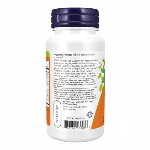 Menopause Support - 90 vcaps 2022-10-0104 Now Foods Menopause Support - 90 vcaps 2022-10-0104 Now Foods