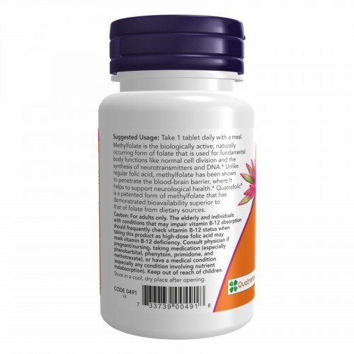Methyl Folate 1000mcg - 90 tabs 2022-10-2060 Now Foods Methyl Folate 1000mcg - 90 tabs 2022-10-2060 Now Foods