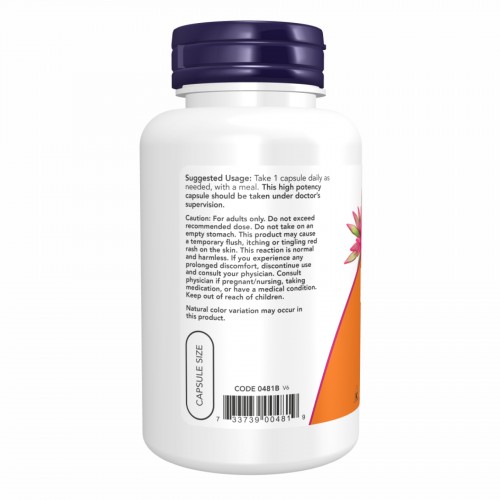 Niacin 500mg - 100 vcaps 2022-10-0974 Now Foods Niacin 500mg - 100 vcaps 2022-10-0974 Now Foods
