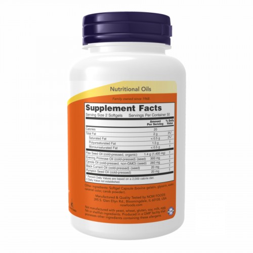 Omega 3-6-9 1000 mg - 100 sgels 2022-10-0067 Now Foods Omega 3-6-9 1000 mg - 100 sgels 2022-10-0067 Now Foods