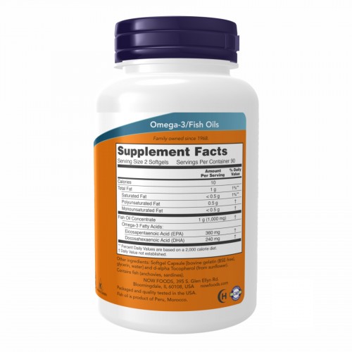 Omega-3 Mini Gels 500 mg - 180 sgels 2022-10-0062 Now Foods Omega-3 Mini Gels 500 mg - 180 sgels 2022-10-0062 Now Foods