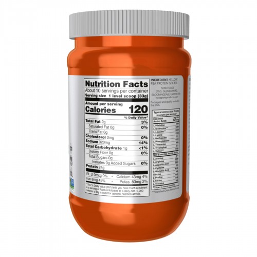 Pea Protein - 907g Unflavored 2022-10-2589 Now Foods Pea Protein - 907g Unflavored 2022-10-2589 Now Foods
