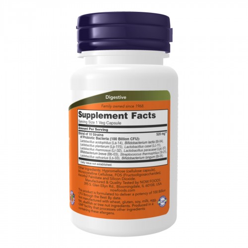 Probiotic-10™ 100 Billion - 30 vcaps 2022-10-2605 Now Foods Probiotic-10™ 100 Billion - 30 vcaps 2022-10-2605 Now Foods