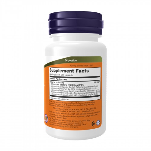 Probiotic-10™ 25 Billion - 50 vcaps 2022-10-2318 Now Foods Probiotic-10™ 25 Billion - 50 vcaps 2022-10-2318 Now Foods