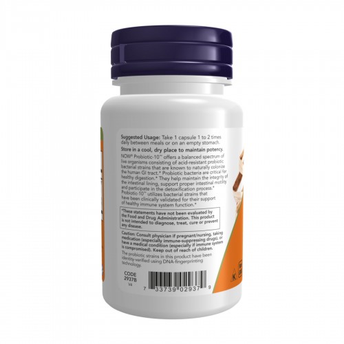 Probiotic-10™ 25 Billion - 50 vcaps 2022-10-2318 Now Foods Probiotic-10™ 25 Billion - 50 vcaps 2022-10-2318 Now Foods