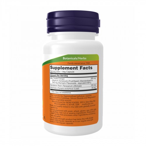 Silymarin Milk Thistle 300mg - 100 vcaps 2022-10-0713 Now Foods Silymarin Milk Thistle 300mg - 100 vcaps 2022-10-0713 Now Foods