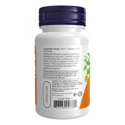 Silymarin Milk Thistle 300mg - 200 vcaps 2022-10-2652 Now Foods Silymarin Milk Thistle 300mg - 200 vcaps 2022-10-2652 Now Foods