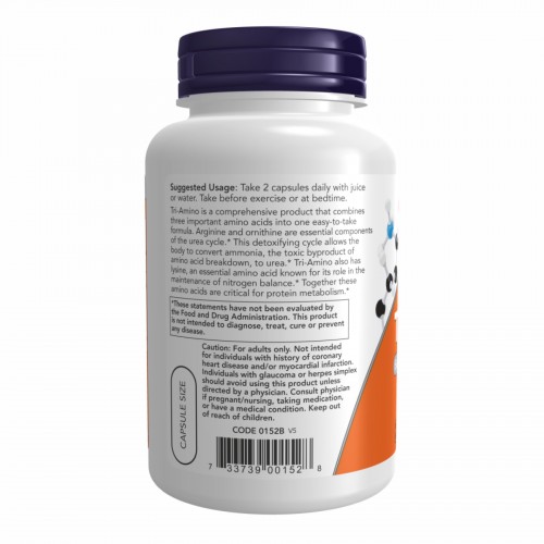Tri-Amino - 120 caps 2022-10-2091 Now Foods Tri-Amino - 120 caps 2022-10-2091 Now Foods