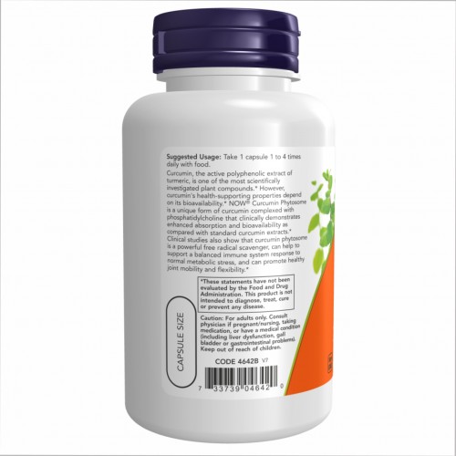 Turmeric Curcumin Phytosome 500mg - 60 vcaps 2022-10-2316 Now Foods Turmeric Curcumin Phytosome 500mg - 60 vcaps 2022-10-2316 Now Foods