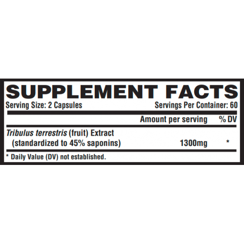 Tribulus Black 1300 - 120ct 100-62-7099948-20 Nutrex Tribulus Black 1300 - 120ct 100-62-7099948-20 Nutrex