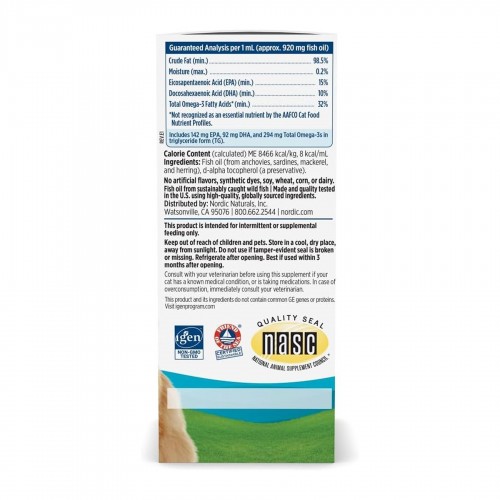 Omega-3 Cat - 60 ml 2023-10-7851 Nordic Naturals Omega-3 Cat - 60 ml 2023-10-7851 Nordic Naturals